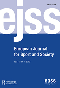 Cover image for European Journal for Sport and Society, Volume 16, Issue 1, 2019