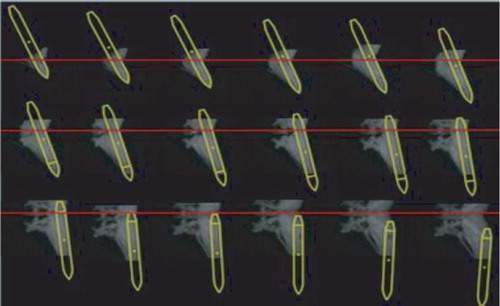 Figure 10. Position determination of the water entry process.