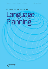 Cover image for Current Issues in Language Planning, Volume 24, Issue 2, 2023