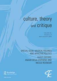 Cover image for Culture, Theory and Critique, Volume 61, Issue 2-3, 2020