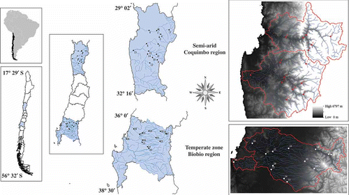 Fig. 1 Study area and location of the selected stations (the stations are described in Table 1).