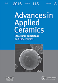 Cover image for Advances in Applied Ceramics, Volume 115, Issue 3, 2016