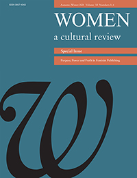 Cover image for Women: a cultural review, Volume 32, Issue 3-4, 2021