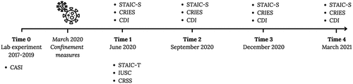 Figure 1. Timeline overview.