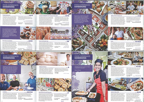 Figure 8. Focus on ethnic food and diversity in Dandenong’s brochures. Printed brochure. Courtesy: City of Greater Dandenong.