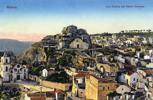 Figure 5. Matera. Una Veduta nel Sasso Caveoso. Giacinto Calculli. Author’s collection.