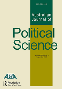 Cover image for Australian Journal of Political Science, Volume 55, Issue 3, 2020