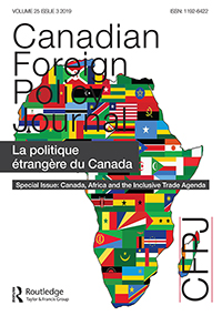 Cover image for Canadian Foreign Policy Journal, Volume 25, Issue 3, 2019