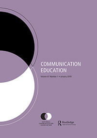 Cover image for Communication Education, Volume 67, Issue 1, 2018