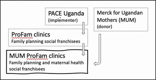 Figure 1. The MUM ProFam social franchise