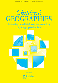 Cover image for Children's Geographies, Volume 16, Issue 6, 2018
