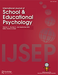 Cover image for International Journal of School & Educational Psychology, Volume 11, Issue 3, 2023
