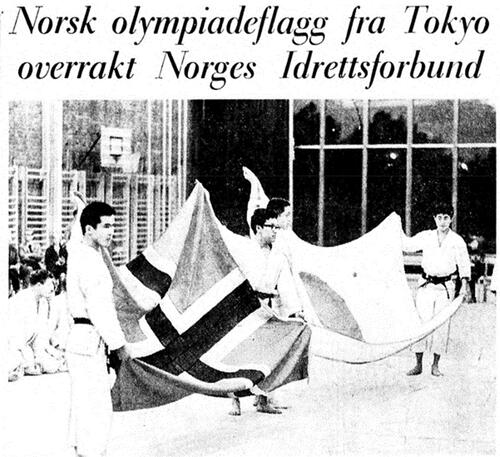 Figure 1. The Flag Ceremony in Oslo 1965. Aftenposten Morgen, September 16, 1965, 30.