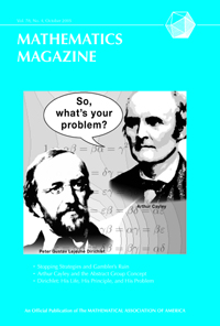 Cover image for Mathematics Magazine, Volume 78, Issue 5, 2005