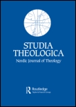 Cover image for Studia Theologica - Nordic Journal of Theology, Volume 67, Issue 2, 2013