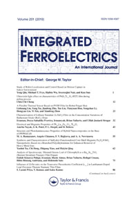 Cover image for Integrated Ferroelectrics, Volume 201, Issue 1, 2019