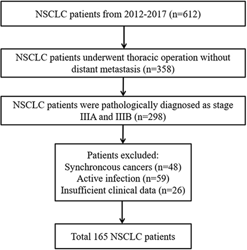 Figure 1 The flow chart of patient selection process.