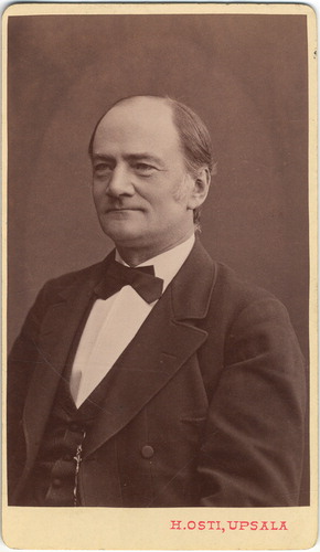 Figure 1. Robert Fristedt. Fristedt (1832–1893) was professor in pharmacology and natural history. He was the editor of Upsala Läkareförenings Förhandlingar from the very beginning 1865 to his death in 1893. Photo: Heinrich Osti, 1877. Uppsala Universitetsbibliotek. Kart- och bildenheten, ID 12141.