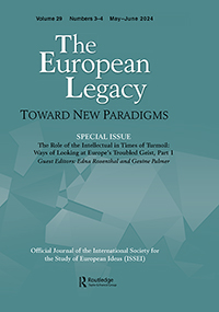 Cover image for The European Legacy, Volume 29, Issue 3-4, 2024