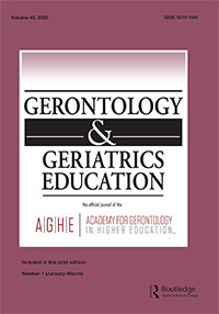Cover image for Gerontology & Geriatrics Education, Volume 43, Issue 1, 2022