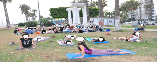 Figure 2. Picnic and yoga events on the beach as a part of the 2021 Mersin Pride Week Events. Source: “Muamma LGBTQ Association” Archive.