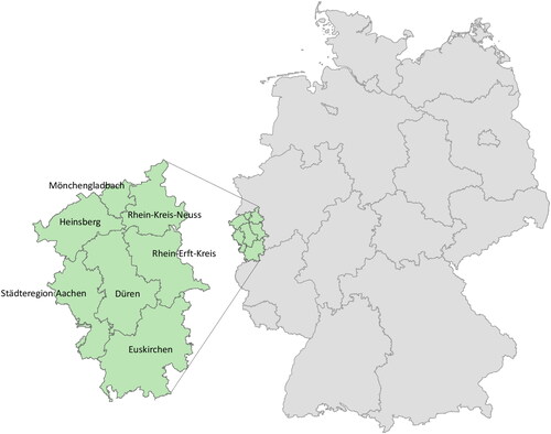 Figure 1. Location of the Rhenish coal-mining area in Germany.
