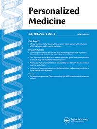 Cover image for Personalized Medicine, Volume 21, Issue 4, 2024