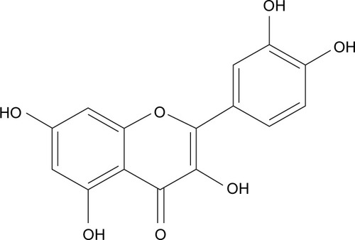 Figure 1 Chemical structure of quercetin.