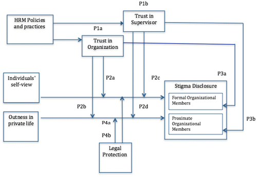 Figure 1. Conceptual model of disclosure decision.