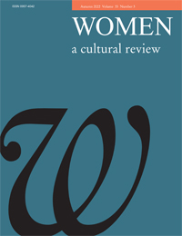 Cover image for Women: a cultural review, Volume 33, Issue 3, 2022