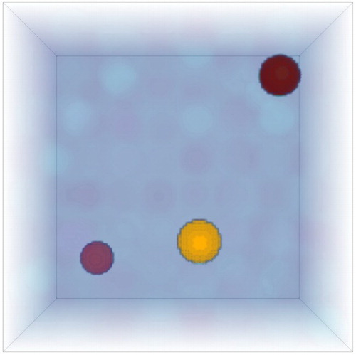 Figure 6. The refined approximate solution of the model problem with noisy near field data with nl=0.25%.