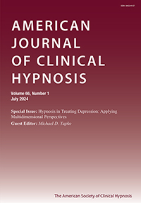 Cover image for American Journal of Clinical Hypnosis, Volume 66, Issue 1, 2024
