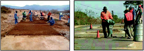 Figure 1: Labour-intensive road construction and maintenance activities