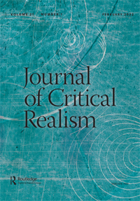 Cover image for Journal of Critical Realism, Volume 21, Issue 1, 2022