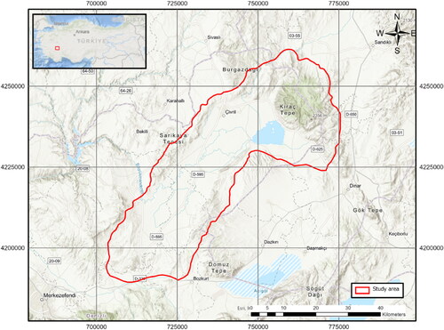 Figure 1. Study area; Denizli – Çivril Province, Turkey.