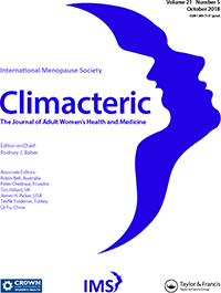 Cover image for Climacteric, Volume 21, Issue 5, 2018