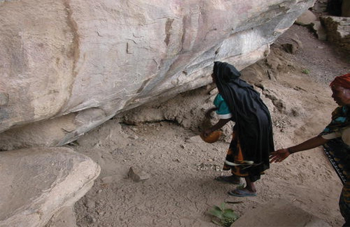 Figure 3. Traditional ritual practices in Kondoa Rock Art site, UNESCO World Heritage site (source Bwasiri, Citation2014).
