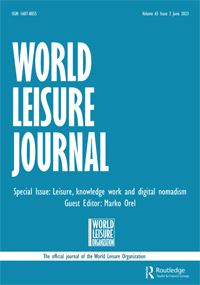 Cover image for World Leisure Journal, Volume 65, Issue 2, 2023