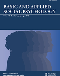 Cover image for Basic and Applied Social Psychology, Volume 41, Issue 4, 2019