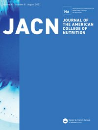 Cover image for Journal of the American Nutrition Association, Volume 40, Issue 6, 2021