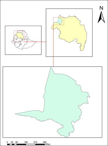 Figure 1 Map of Metema district, Amhara Region, Northwest Ethiopia, Ethiopia.