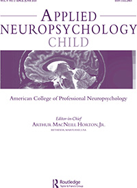 Cover image for Applied Neuropsychology: Child, Volume 9, Issue 2, 2020