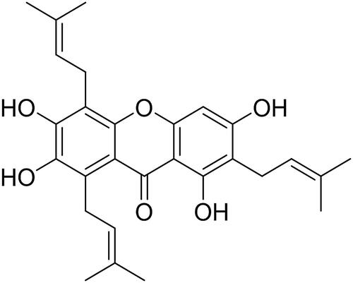 Figure 1. Garcinone E chemical structure.