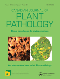Cover image for Canadian Journal of Plant Pathology, Volume 38, Issue 1, 2016