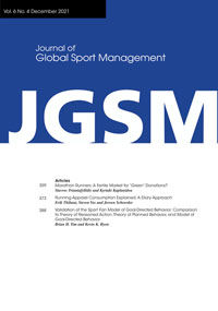 Cover image for Journal of Global Sport Management, Volume 6, Issue 4, 2021