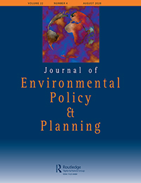 Cover image for Journal of Environmental Policy & Planning, Volume 22, Issue 4, 2020
