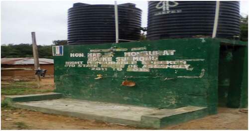 Figure 4. Politically motivated electric borehole at Ajagba village, Oyo-East LGA.