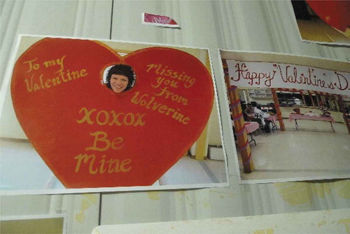 Picture 7. © Saxinger: wall decoration to celebrate Valentine’s Day in camp in the Yukon