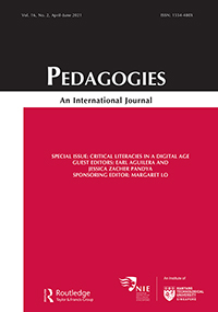 Cover image for Pedagogies: An International Journal, Volume 16, Issue 2, 2021