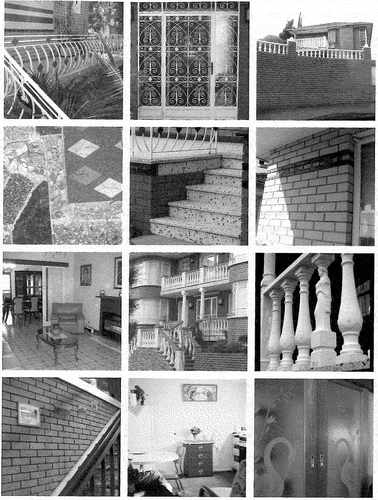 Figure 11. Mirjana Lozanovska and Victoria Gantala, 2009a, Northcote Enclave Study (2019). Migrant housing in Northcote, details. Photos. Source: Mirjana Lozanovska, Migrant Housing: Architecture, Dwelling, Migration. (Routledge: London, 2019), 90.